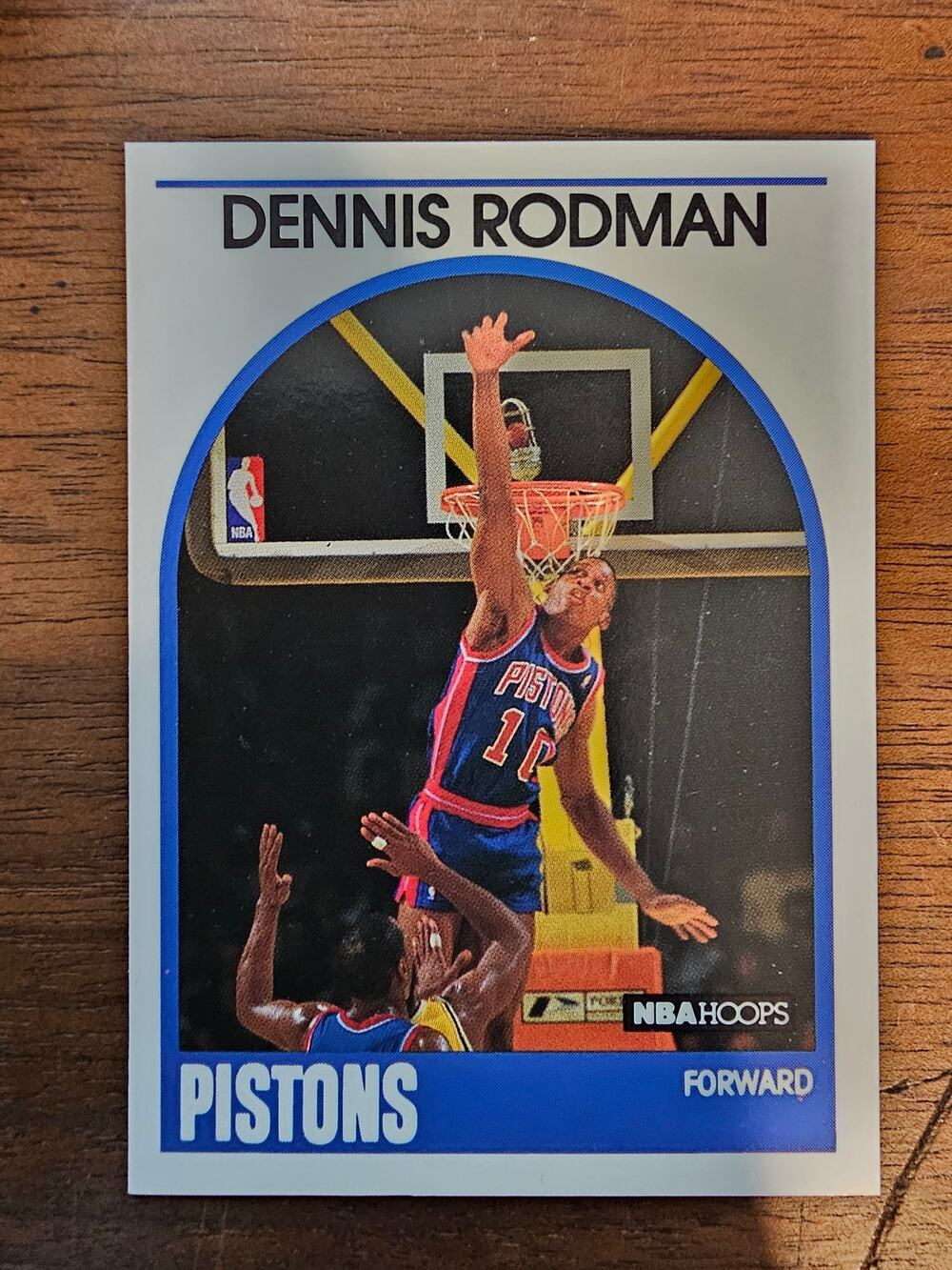 Dennis Rodman 1989-1990 NBA Hoops #211 - Detroit Pistons - NBA HOF - Fresh Pull